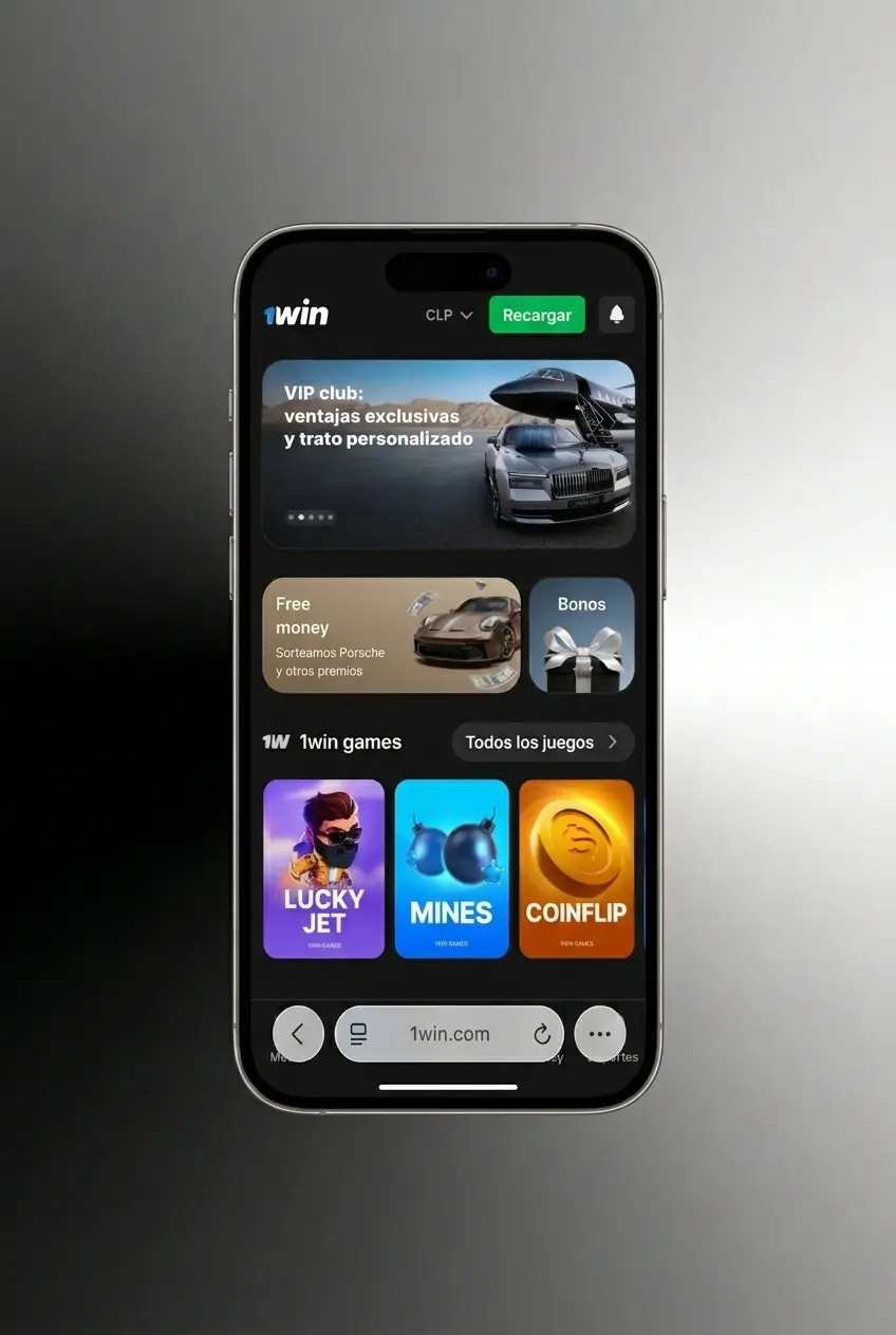 Guía para instalar la app PWA de 1win en iPhone y iPad con iOS 12 o superior desde Safari